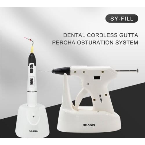 Dental Endo Obturation System R20 2 in 1 Hot Melt Filling Gun Pen OLED LCD Display 4PCS Heating Tip Endodontic Dentistry Tool