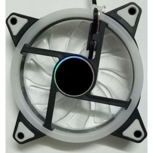 120mm LED Cooling Fan 12V 4Pin to 3Pin RGB Ultra Quiet Computer PC CPU Cooler GDeals