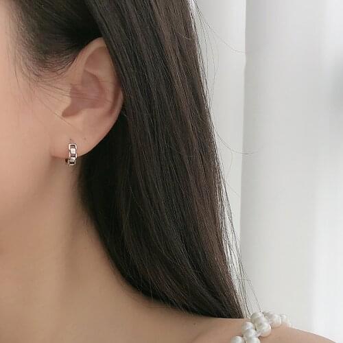 NEW 925 Sterling Silver Earring Fashion Zircon INS Ear Ring Ear Bone Ear Buckle Cute Trend Temperament Wild Female Ear Jewelry