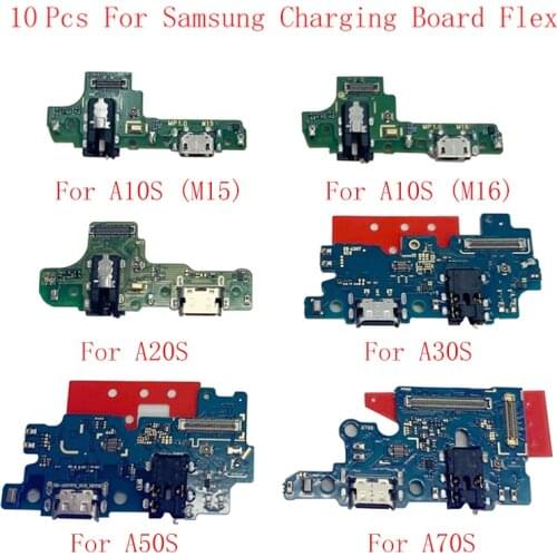 10 Pcs /lot USB Charging Port Connector Board Flex Cable For Samsung A10S 107F A20S A207F A30S A307F A50S A507F A70S USB Board