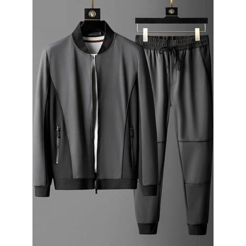 2021 classic Fashion High End Light Luxury Casual Men Autumn Baseball Collar Cardigan Coat Thick Hoodie Mens Plus Size L-3XL 4XL