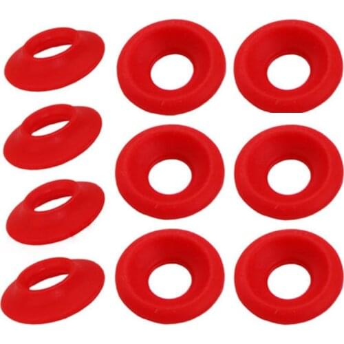 25 X Set Washer Gasket Rubber For Grolsch EZ Cap Swing Top Bottle Cap White/ Red
