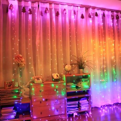 3M LED Curtain String Lights Led Decoration Light Fairy Garland Remote Control For New Year Christmas Outdoor Wedding Home decor