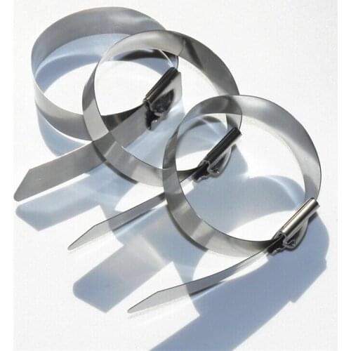 500pcs/lot 6.0 inch 4.6mm x 150mm Thickness 2.5mm Best 304 Grade colorful self locking Stainless Steel cable ties