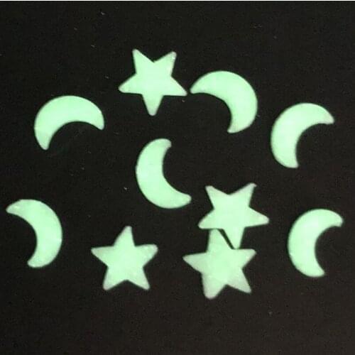 60g Noctilucent Moon Star Polymerclay,Soft Clay Sprinkles For Kids Diy/Craft Diy Make/Nail Art/Scrapbook Decoration/Craft Filler
