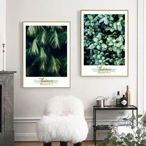 2PCS Diamond Painting Nordic style plant leaves Full Square/Round Drill Diamond Embroidery Cross Stitch Rhinestone Home Decor