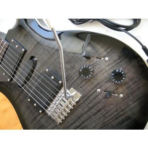 Free shipping Chinese guitar factory custom Gray color electric guitar rosewood fretboard with bird shell inlay 722