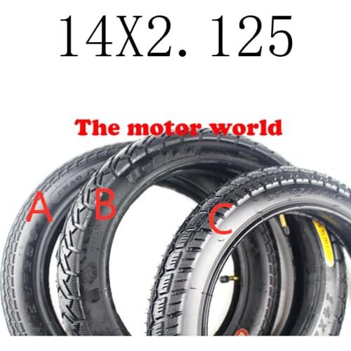 Free Shipping Good Quality 14x2.125(54-254) Inner and Outer Tyre Rubber Tire Fits Many Gas Electric Scooter and E-Bike