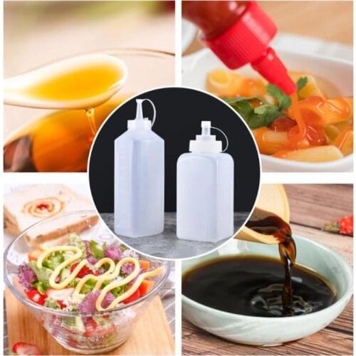 800ml Squeeze Bottle Jam Tomato Salad Sauce Dispenser Condiment Dressing Ketchup 37MF
