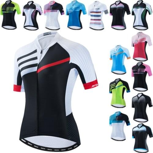 Weimostar Breathable Cycling Jersey Women Black Bike Clothing Quick Dry Bicycle Jersey Tops Mountain Bike Shirt Maillot Ciclismo