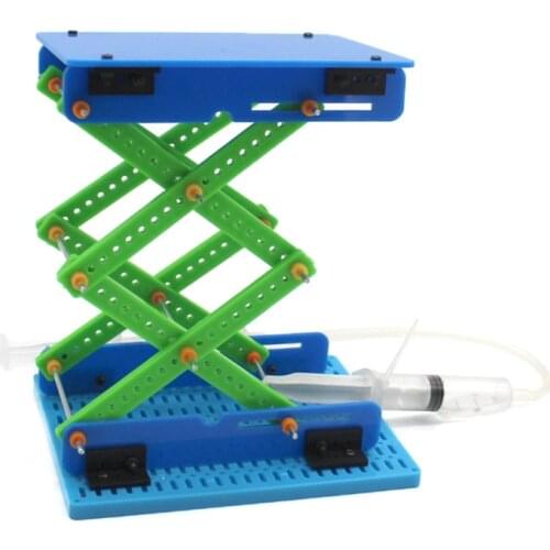 Hydraulic Lifting Platform Manual Control of High and Low Lifting Principle Demonstration Technology Small Handmade DIY Tool