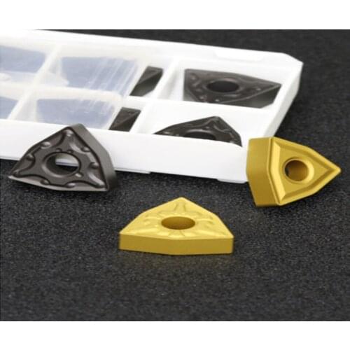 GULING 10PCS CNC diamond lathe grain boring blade CCMT06 / 120204 single-sided grain inner hole machine clamping head