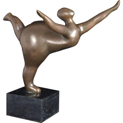 Ivorique DS-484 Sport Sculpture Chubby Woman Abstract Fat Female Classical Figurines For Home Decoration Accessories