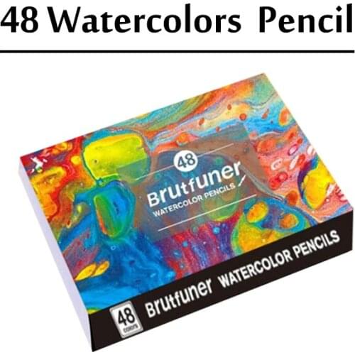 New 48pcs watercolor Pencils Set Artist Painting Sketching Wood Water Color Pencil lapis de cor For School Art Supplies