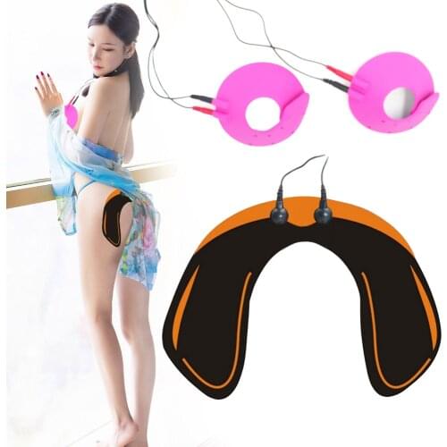 New Electric Shock Massage Breast Electro Shock Beatiful Shap Buttocks Stimulation Medical Themed Toys Adult Games for Womans