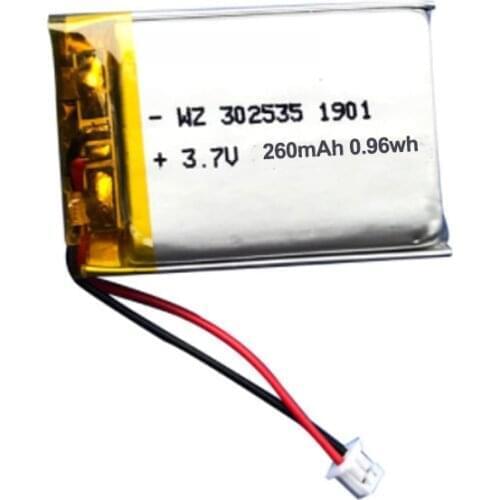 Octelect Factory direct sales 352535 260mah 3.7v rechargeable polymer lithium battery for MP3 etc. digital devices