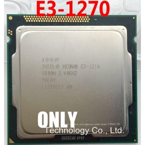 Free shipping original E3-1270 3.40GHZ Quad-Core 8MB SmartCache DDR3 1333 LGA1155 TPD 80W 1 year warranty