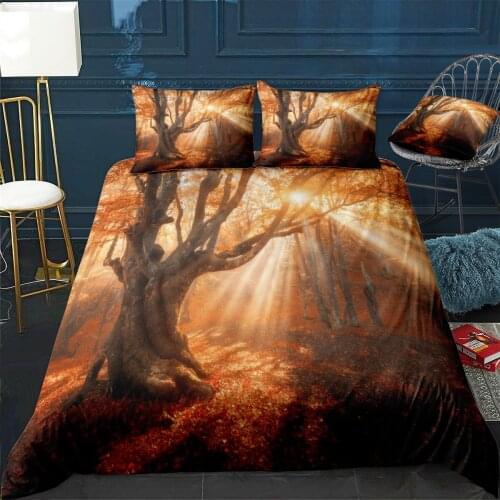 Autumn 15 Quilt Cover Pillowcase 3Piece Comforter Bedding Set With Pillow Case Single Double Duvet Cover Home Decora
