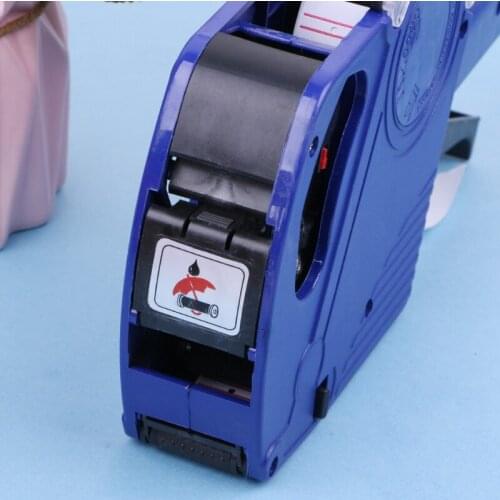 P82A MX-5500 EOS 8 Digits Price Tag Labeler Labeller Label Paper + 2 Ink Roller