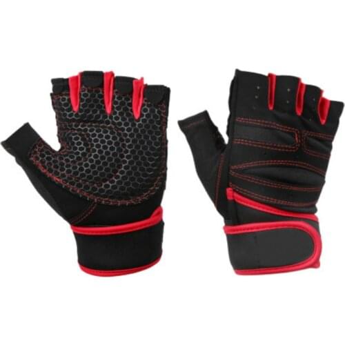 Outdoor Sport Gym Gloves Fitness Half Finger Non-slip Cycling Bike MTB Gloves Weightlifting Dumbbell Fitness Glove for Men Women