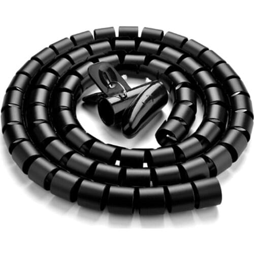 2m/1.5m Cable Plug Wire Holder Mouse Cord Protector Wire Wrap Organizer Winder Clip Management Ethernet Wire