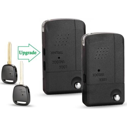 Bilchave Modified 1/2 Button Folding Remote Car Key Shell Fob For Toyota Carina Estima Harrier Previa Corolla Celica Toy43 Blade