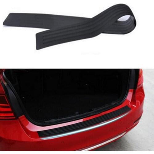90CM 104CM Rubber Auto Car Rear Trunk Guard Door Sill Bumper Strip Protector Anti-scratch Trim Cover Sticker For Car Trunk SUV
