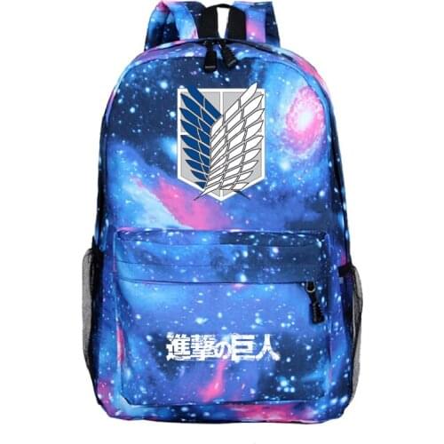Hot Sale Attack on Titan Backpack Kids Boys Girls School Backpacks Men Women New Pattern Laptop Bags Students Book Rucksack