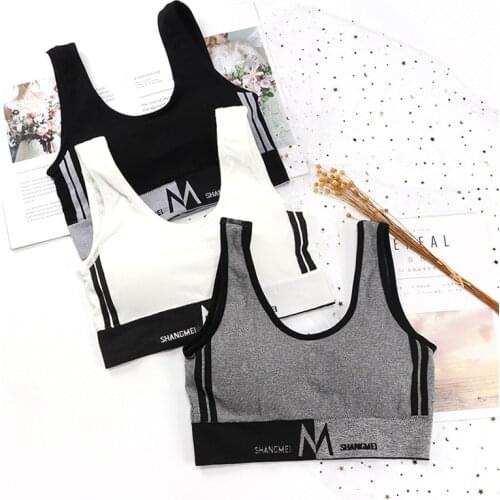 Sports Bras Women Push Up Solid Cotton Sports Bra Girl Underwear Sports Bra Fitness Running Yoga Sport Tops Jogging Gym Women