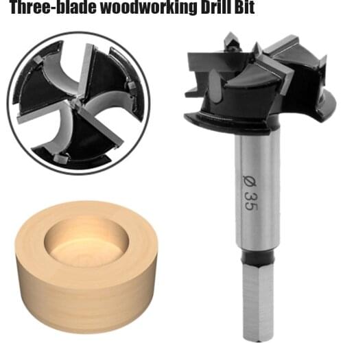 Forstner Drill Bit 35mm for Cup Style Hinge Jig Boring Hole Drill Guide Wood Cutter Woodworking DIY Tools