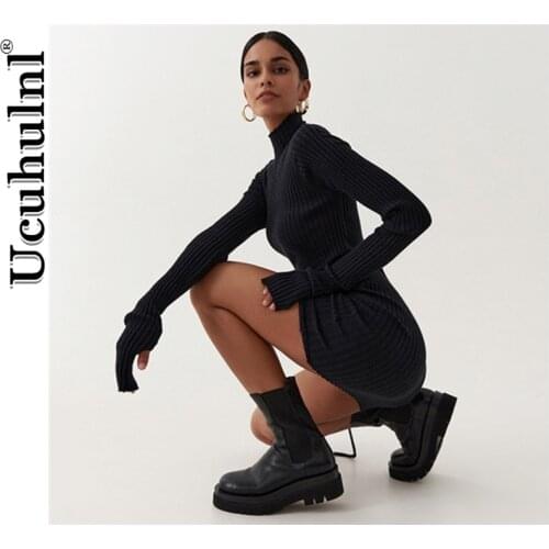 UCUHULNL Fashionable Knitted Dresses
