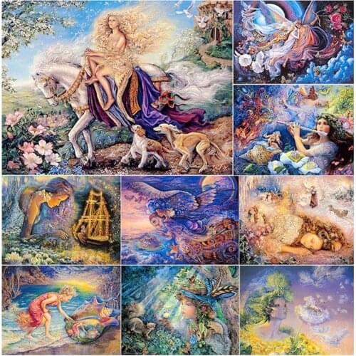 Uone Diamond Painting Aлмазная Mозаика Genshin DIY Stitch Beauty Girl Butterfly Embroidery Rhinestone KidsMystery Box Home Decor