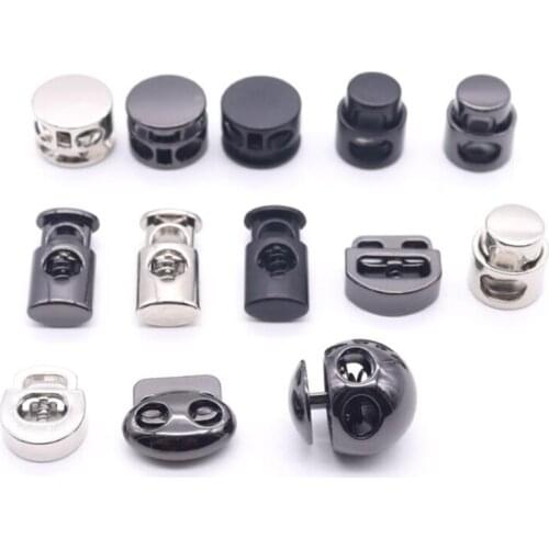 Vintage Metal Color Stopper DIY Apparel Sewing Accessories Metal Clamp Stopper Cord Lock Toggle