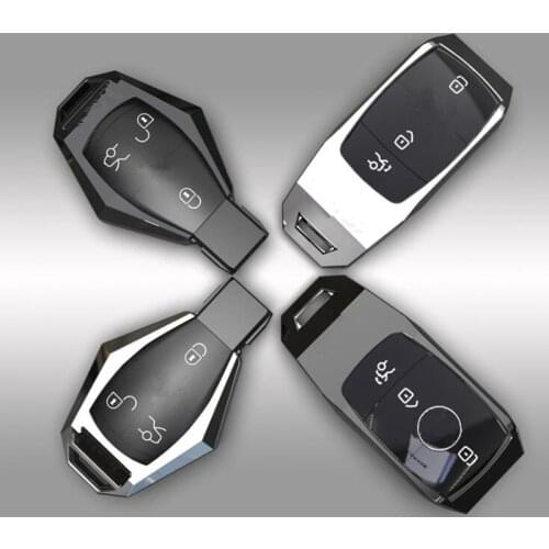 High-quality Car Key Case Cover For Mercedes Benz W203 W210 W211 W124 W202 W204 W212 W176 AMG Accessories Keychain Holder