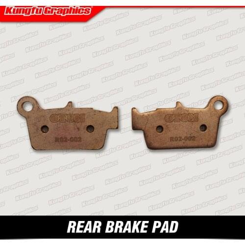 KUNGFU GRAPHICS Rear Brake Pad for YZF GASGAS EC KXF RMZ Motocross Enduro MX Bike