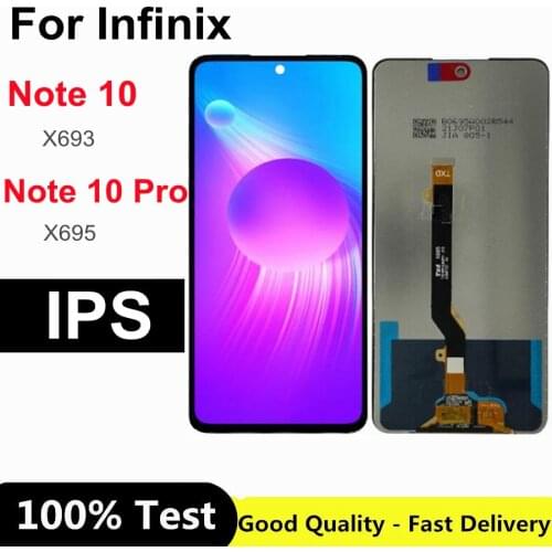 6.69" For Infinix Note 10 X693 LCD Note 10 Pro X695 Display Touch Screen Digitizer Complete Assembly Replacement
