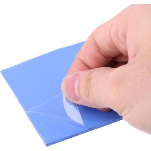 1 Pc 100mmx100mmx3mm Thermal Conductivity CPU Heatsink Cooling Conductive Silicone Pad Thermal Pads for PC Computer