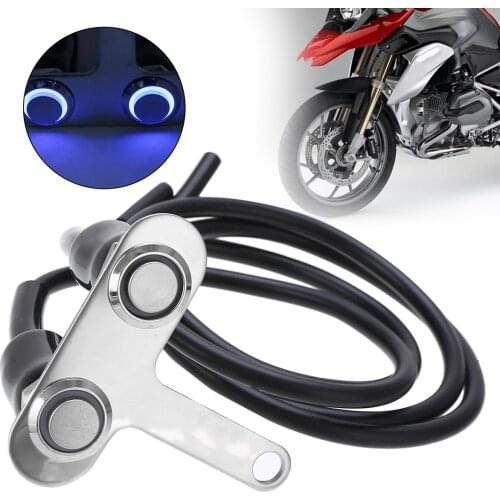 1pc Aluminum Alloy LED Motorcycle Switch ON-OFF Handlebar Adjustable Mount Waterproof Switches Button DC12V Fog Light