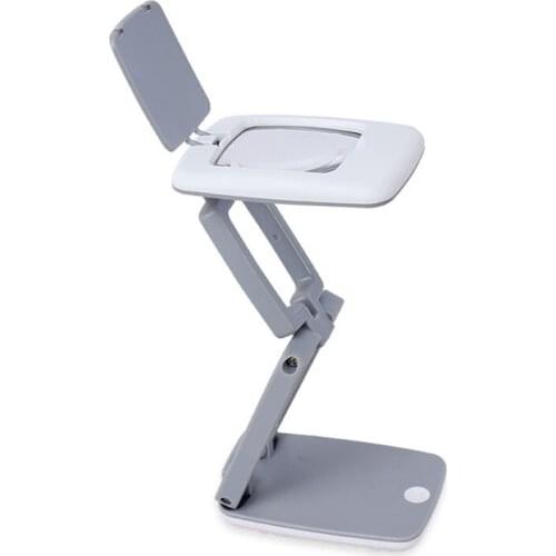 1pc magnifier led Foldable Desktop Magnifier 3x LED Compact Desk Lamp Lighting Loupe Multifunction Magnifying Glass