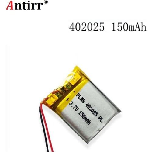 3.7V 150mAh 402025 Lithium Polymer Li-Po li ion Rechargeable Battery cells For Mp3 MP4 MP5 GPS PSP mobile bluetooth