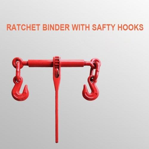 3 Tons 8-10mm Ratchet Binder With Safty Hooks 5/16-3/8 inches Lever Tensioner Ratchet Tightener Rigging Accessories