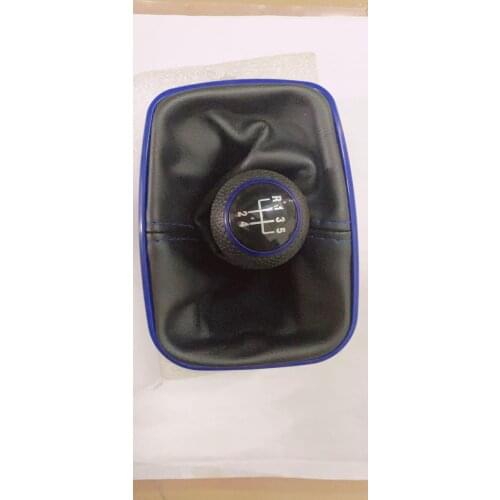 5/6 Speed Blue Frame Car Styling Gear Shift Knob Gaiter Boot Cover For Volkswagen VW Golf 4 MK4 GTI R32 Jetta Bora 1999-2005