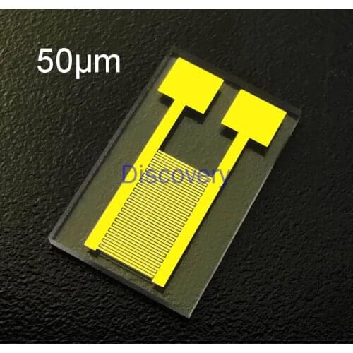 Customized Transparent Interdigital Electrode Quartz Glass Capacitor Array MEMS Gas Biosensor Photoelectric Detection