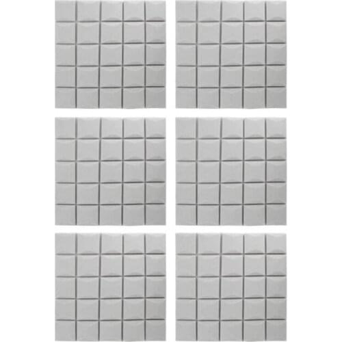 6 Pcs Mushroom Soundproof Foam Sound-Absorbing Cotton Acoustic Panels Studio Soundproofing Foam Wedges Tiles,50X50X3cm