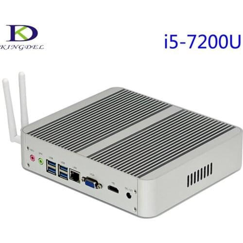 7th Gen Intel Core i5 7200U Newest KabyLake Fanless Mini Computer Mini Desktop PC,Max 3.1GHz Intel HD Graphics620,4K HTPC,TV Box
