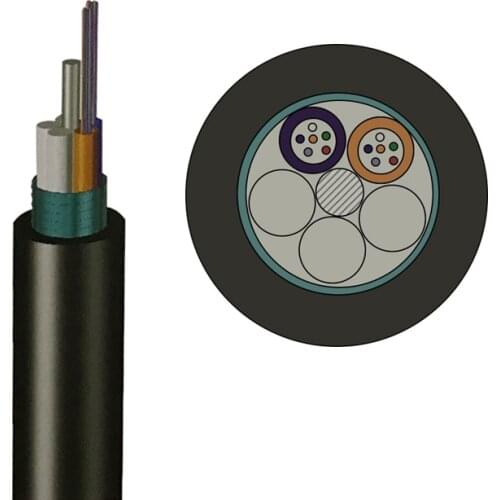 12 24 48 core steel wire armored singlemode/ multimode fiber optic cable GYTS outdoor