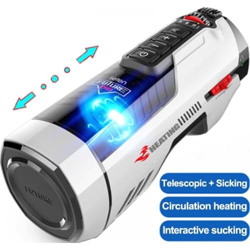 Automatic Telescopic Piston Male Masturbator Sucking Rotation Masturbation Cup Real Vagina Voice Sex Machine Sex Toy For Men