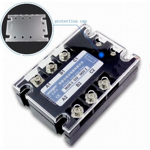 Free shipping 1pc High quality 25A Mager SSR MGR-3 032 3825Z DC-AC Three phase solid state relay DC control AC 25A 380V