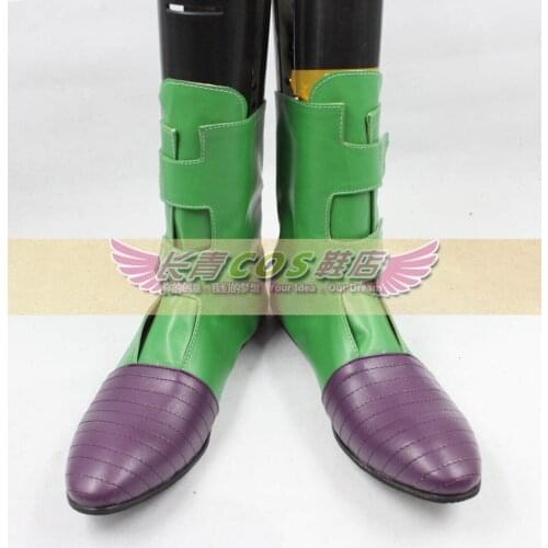 Videl Shoes Cosplay Short Boots Green Halloween Cosaplay Accessories C006