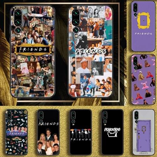 TV Friends Phone case For Huawei P Mate P10 P20 P30 P40 10 20 Smart Z Pro Lite 2019 black pretty waterproof art Etui luxury